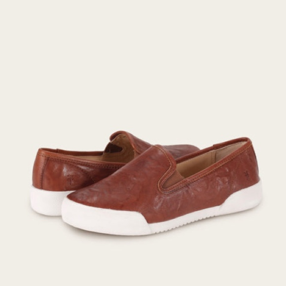 Frye - Mia Leather Slip-On Platform Sneakers